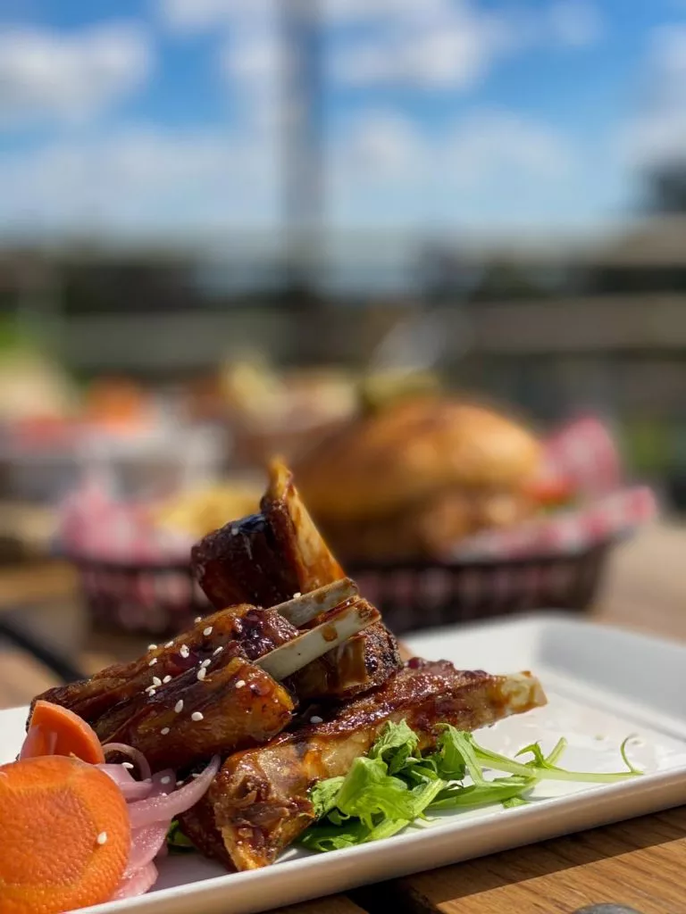 food served on a plate